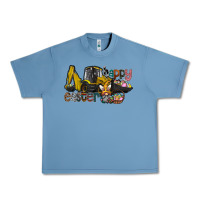 Pebble Blue Happy Easter Urban Heavy Tee - CowhideDigitalArt