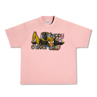 Salmon Happy Easter Urban Heavy Tee - CowhideDigitalArt