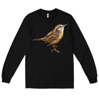 Black Ccarolina Wren Long Sleeve Tee - LillyAllenDesigns
