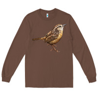 Chestnut Ccarolina Wren Long Sleeve Tee - LillyAllenDesigns