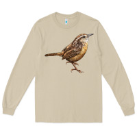 Mushroom Ccarolina Wren Long Sleeve Tee - LillyAllenDesigns