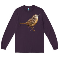 Plum Ccarolina Wren Long Sleeve Tee - LillyAllenDesigns