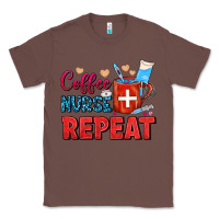 Chestnut Coffee Nurse Repeat Classic Tee - FaDigitalArtStudio