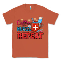 Copper Coffee Nurse Repeat Classic Tee - FaDigitalArtStudio
