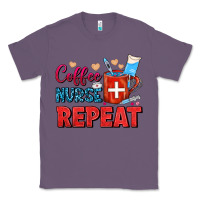 Lavender Coffee Nurse Repeat Classic Tee - FaDigitalArtStudio