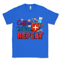 True Royal Coffee Nurse Repeat Classic Tee - FaDigitalArtStudio