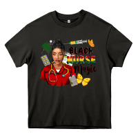 Asphalt Juneteenth black Nurse magic Heavy Core Tee - FaDigitalArtStudio