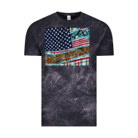 Cloud Black American Flag Mouse Pad Vintage Tee - CowhideDigitalArt