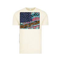 Vintage Arctic American Flag Mouse Pad Vintage Tee - CowhideDigitalArt