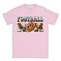 Bubblegum Pink football mom football smiley face Classic Tee - BarkalooDesign