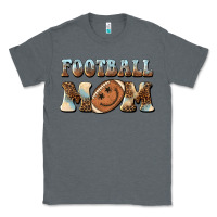 Charcoal Heather football mom football smiley face Classic Tee - BarkalooDesign