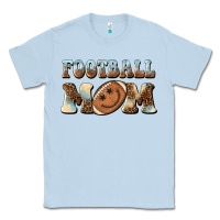 Dusty Blue football mom football smiley face Classic Tee - BarkalooDesign