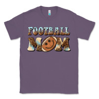 Lavender football mom football smiley face Classic Tee - BarkalooDesign