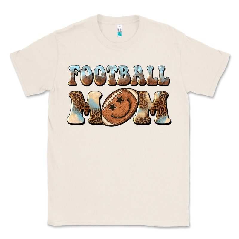 Football Mom Football Smiley Face Classic Tee by BarkalooDesign | Teevron