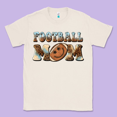 Football Mom Football Smiley Face Classic Tee Designed By Barkaloodesign