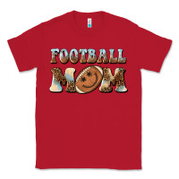 Red football mom football smiley face Classic Tee - BarkalooDesign