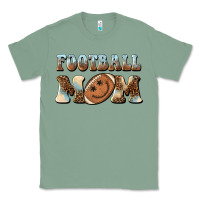 Sage football mom football smiley face Classic Tee - BarkalooDesign