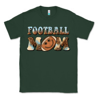 Sports Green football mom football smiley face Classic Tee - BarkalooDesign