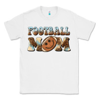 White football mom football smiley face Classic Tee - BarkalooDesign