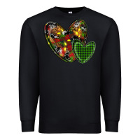 Black christmas heart Premium Sweatshirt - RanaPortraitStore