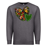 Charcoal Heather christmas heart Premium Sweatshirt - RanaPortraitStore