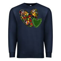 Navy christmas heart Premium Sweatshirt - RanaPortraitStore