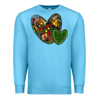 Ocean Blue christmas heart Premium Sweatshirt - RanaPortraitStore