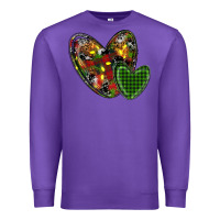 Purple christmas heart Premium Sweatshirt - RanaPortraitStore