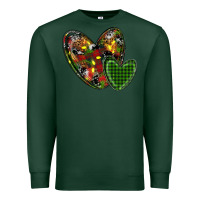 Sports Green christmas heart Premium Sweatshirt - RanaPortraitStore