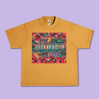 Summer Vibes Urban Heavy Tee Designed By Cowhidedigitalart