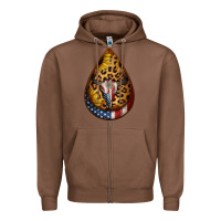 Chestnut american sunflower bullskull teardrop earrings Zipper Hoodie - Jasminsmagicworld