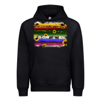 Black serape sunflowers leopard cowhide background Urban Hoodie - RanaPortraitStore