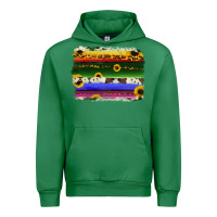 Emerald serape sunflowers leopard cowhide background Urban Hoodie - RanaPortraitStore