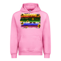 Fuchsia Pink serape sunflowers leopard cowhide background Urban Hoodie - RanaPortraitStore