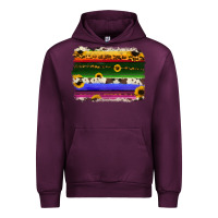 Mauve Wine serape sunflowers leopard cowhide background Urban Hoodie - RanaPortraitStore