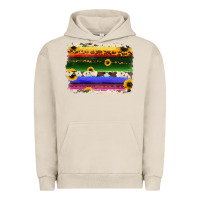 Pigment French Oak serape sunflowers leopard cowhide background Urban Hoodie - RanaPortraitStore