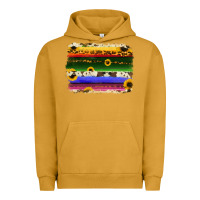 Pigment Peanut Butter serape sunflowers leopard cowhide background Urban Hoodie - RanaPortraitStore