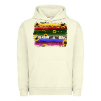 Pigment Pistachio serape sunflowers leopard cowhide background Urban Hoodie - RanaPortraitStore