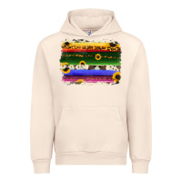 Sandshell serape sunflowers leopard cowhide background Urban Hoodie - RanaPortraitStore