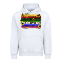 White serape sunflowers leopard cowhide background Urban Hoodie - RanaPortraitStore