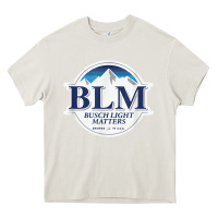 Cream buschs shirt light matters t shirt, BLM buschs shirt light matters Heavy Core Tee - artisFamous