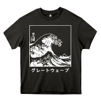 Asphalt the great wave off kanagawa Heavy Core Tee - artisFamous