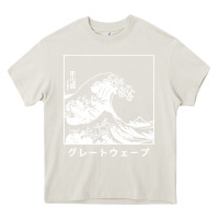 Cream the great wave off kanagawa Heavy Core Tee - artisFamous