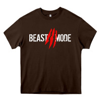 Chocolate Brown beast mode Heavy Core Tee - artisFamous