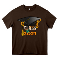 Chocolate Brown Class of 2021 Heavy Core Tee - Jasminsmagicworld