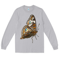 Moon Dust Flying Common Buckeye Butterfly Long Sleeve Tee - LillyAllenDesigns