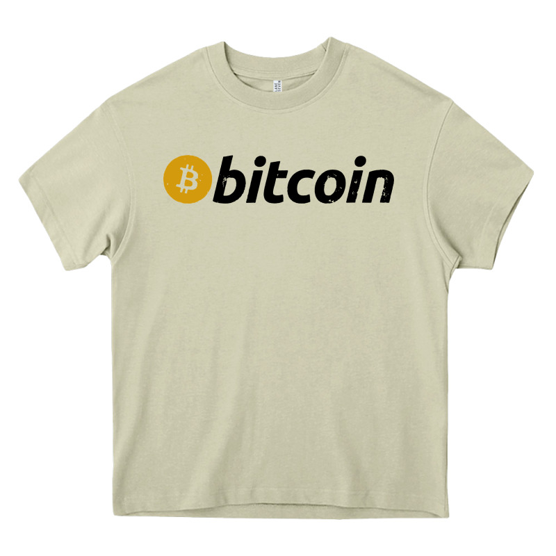 Vintage Look Bitcoin Heavy Core Tee by artisFamous | Teevron