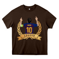 Chocolate Brown Messi The Legend Heavy Core Tee - artisFamous