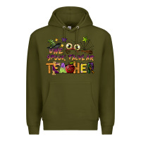 Army Green one spook tacular teacher Premium Hoodie - BarkalooDesign