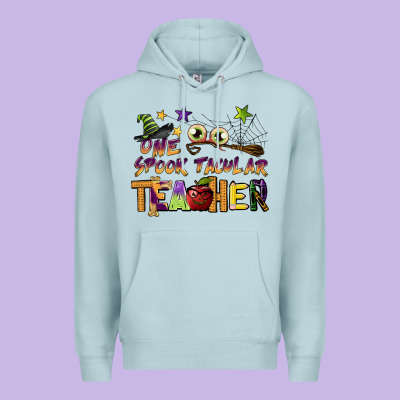 One Spook Tacular Teacher Premium Hoodie Designed By Barkaloodesign